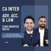 CA Inter Adv. Acc. & Law | Exam-Oriented Batch by CA Jai Chawla & CA Shubham Singhal | For Jan 26 Exams